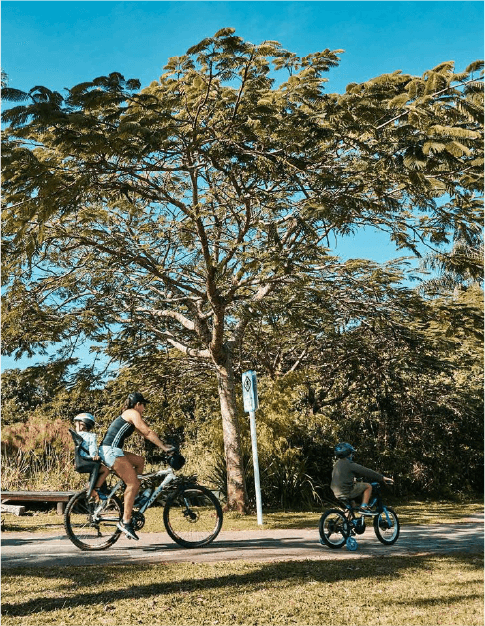 Florianopolis - parque pessoas andando de bike