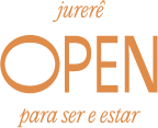 logo jurere open shopping - para ser e estar